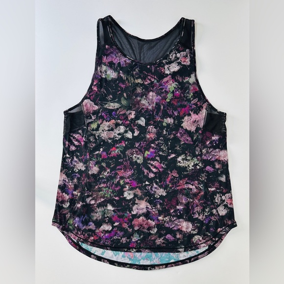 NWOT Lululemon Sculpt Tank II Floral Illusion Antique Purple Black Multi size 6 - Picture 2 of 3